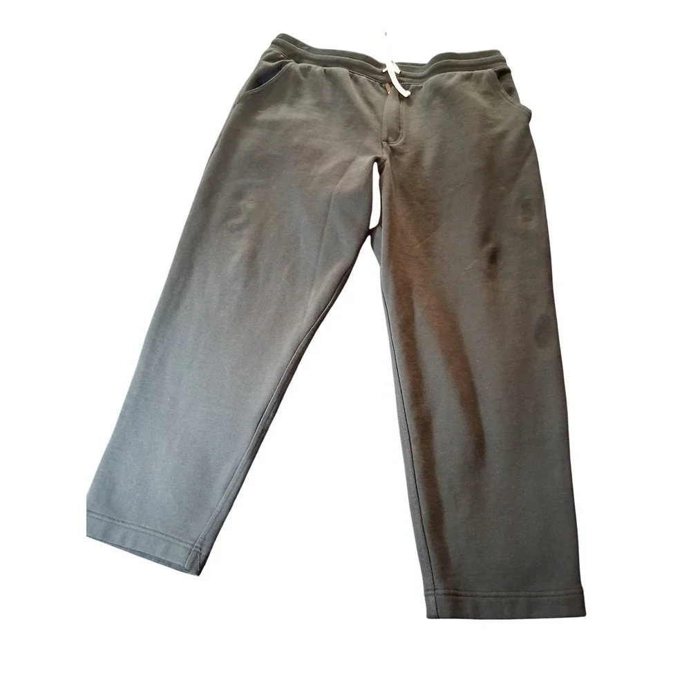 Duluth Trading Co Men Souped-Up Sweats Tapered Relaxed Sweatpants Black XL x 30
